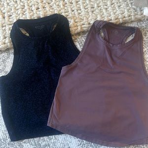 Athleta size small race back crop tops